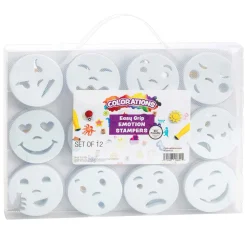 Colorations - Easy Grip Emotiestempels, 12st.