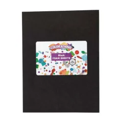Colorations - Foam Vellen Zwart, 10st.