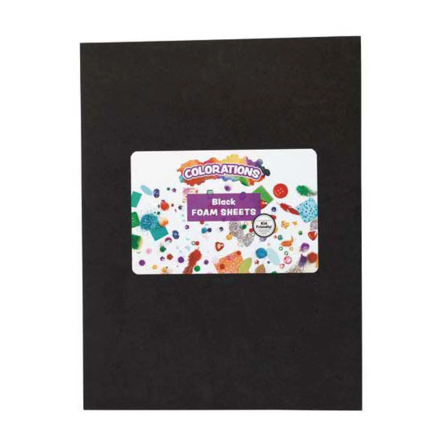 Colorations - Foam Vellen Zwart, 10st.