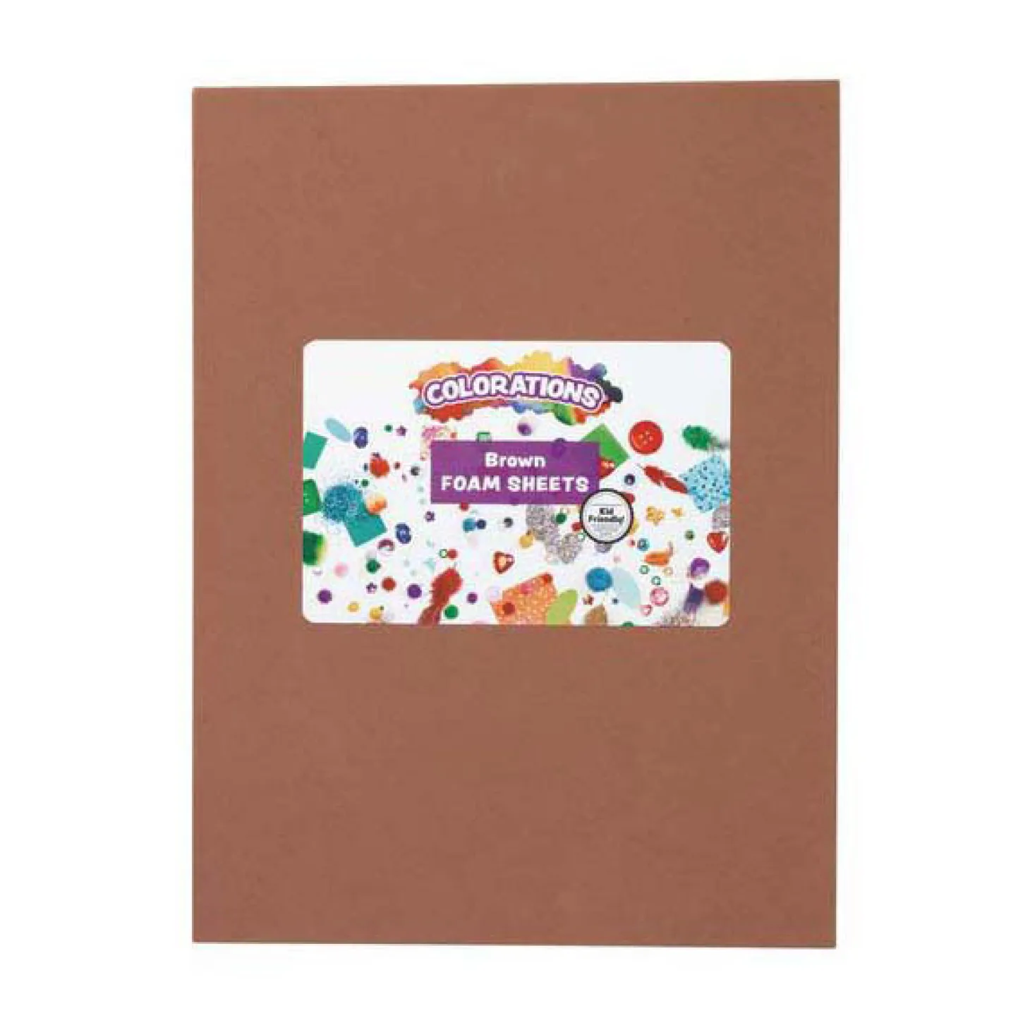 Colorations - Foam Vellen Bruin, 10st.