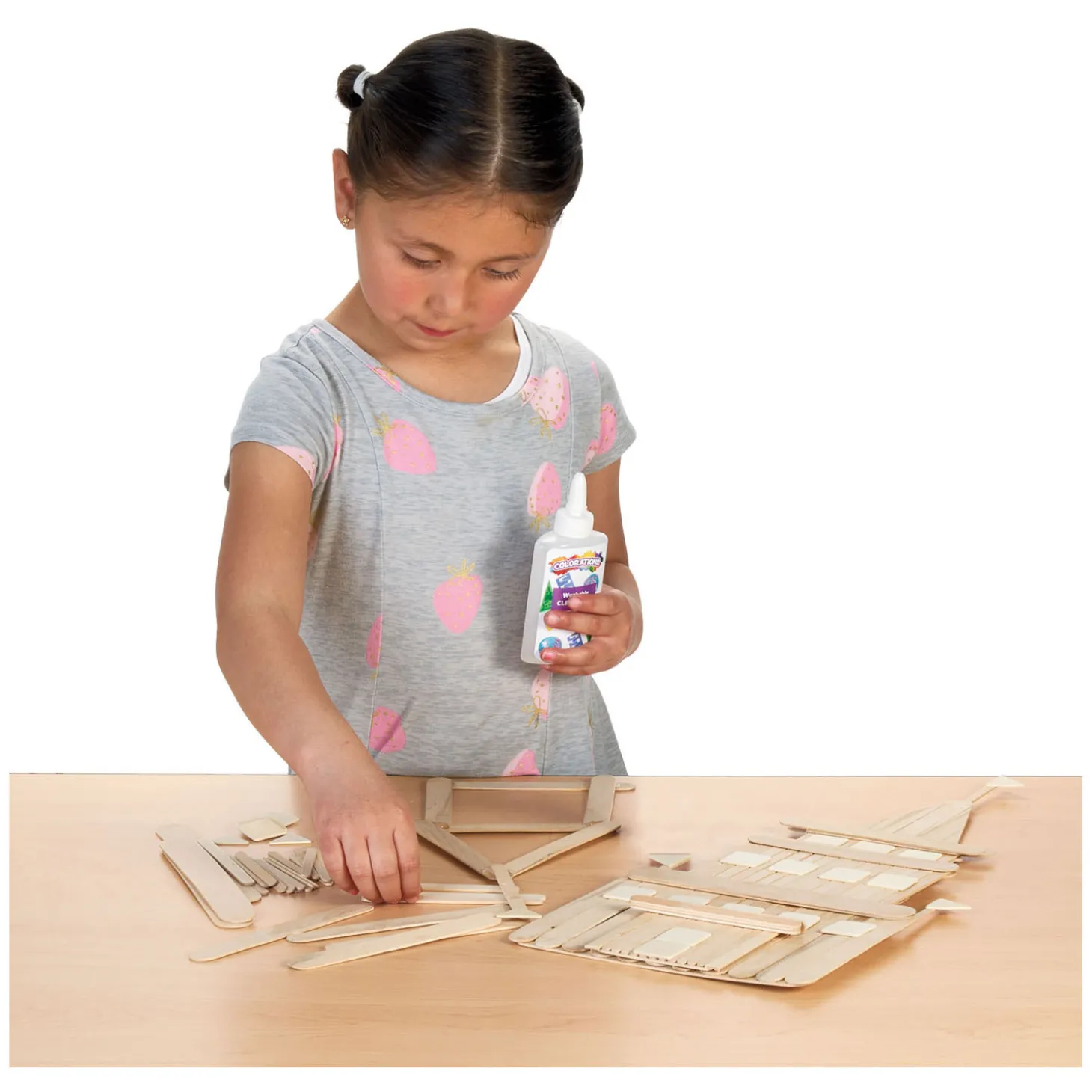 Colorations - Houten Knutselstokjes Divers Klaslokaalset, 1200st.