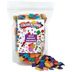 Colorations - Houten Mozaïek Vierkantjes, 1000st.