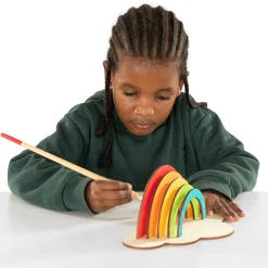 Colorations - Maak en Versier je Eigen Houten Regenboog, Set van 6