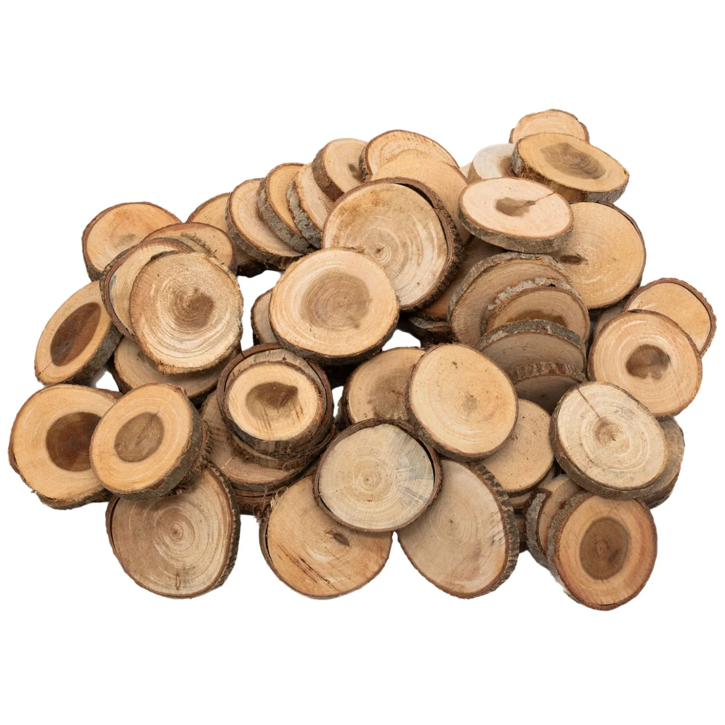 Colorations - Onbewerkte Houten Schijfjes 3-5cm, 1kg