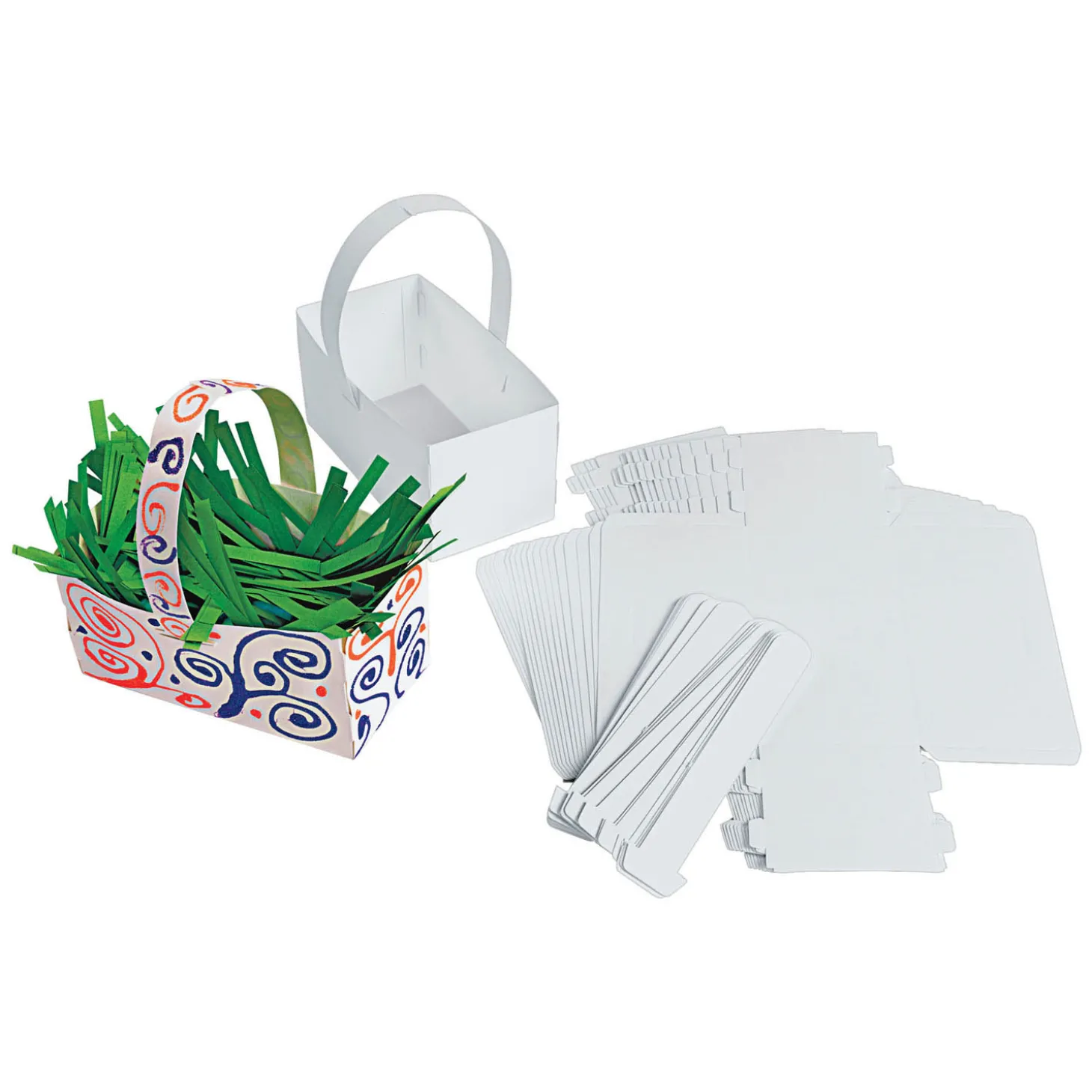 Colorations - Opvouwbare Papieren Manden, Set van 20