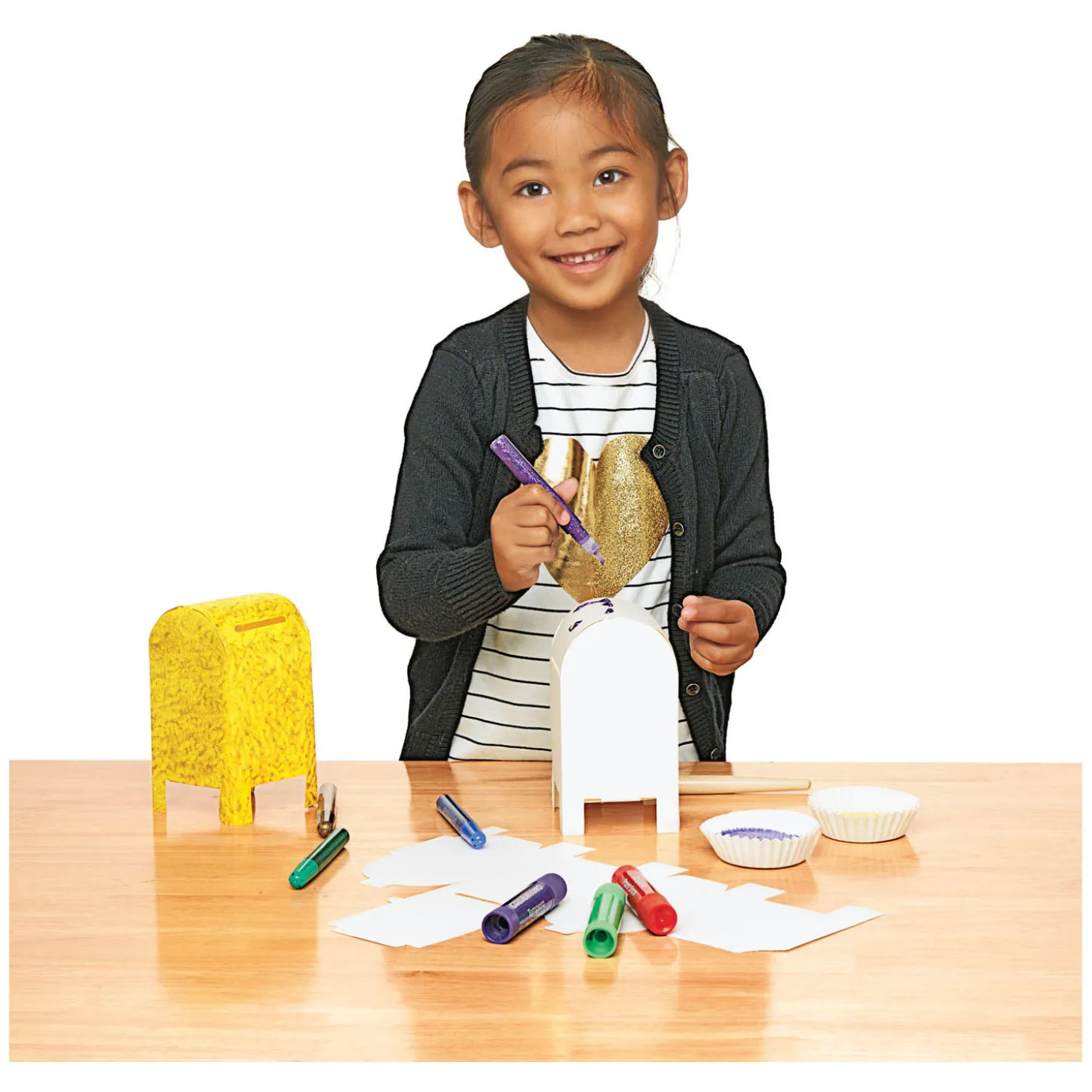 Colorations - Opvouwbare Papieren Brievenbus, Set van 20