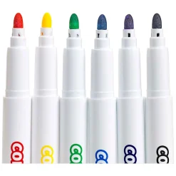 Colorations - Textielstiften Primaire Kleuren - 6 Kleuren