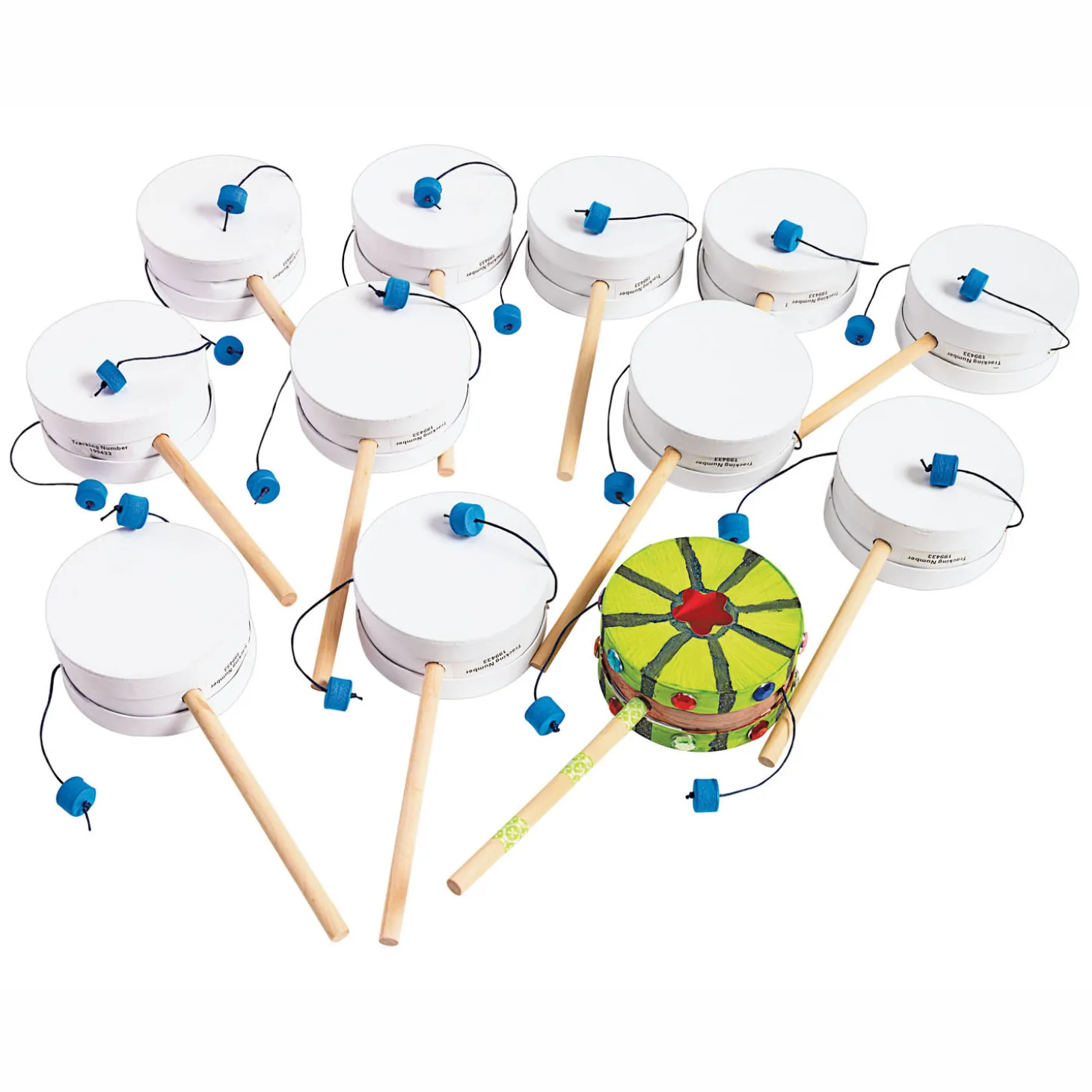 Colorations - Versier je eigen Apentrommel, Set van 12