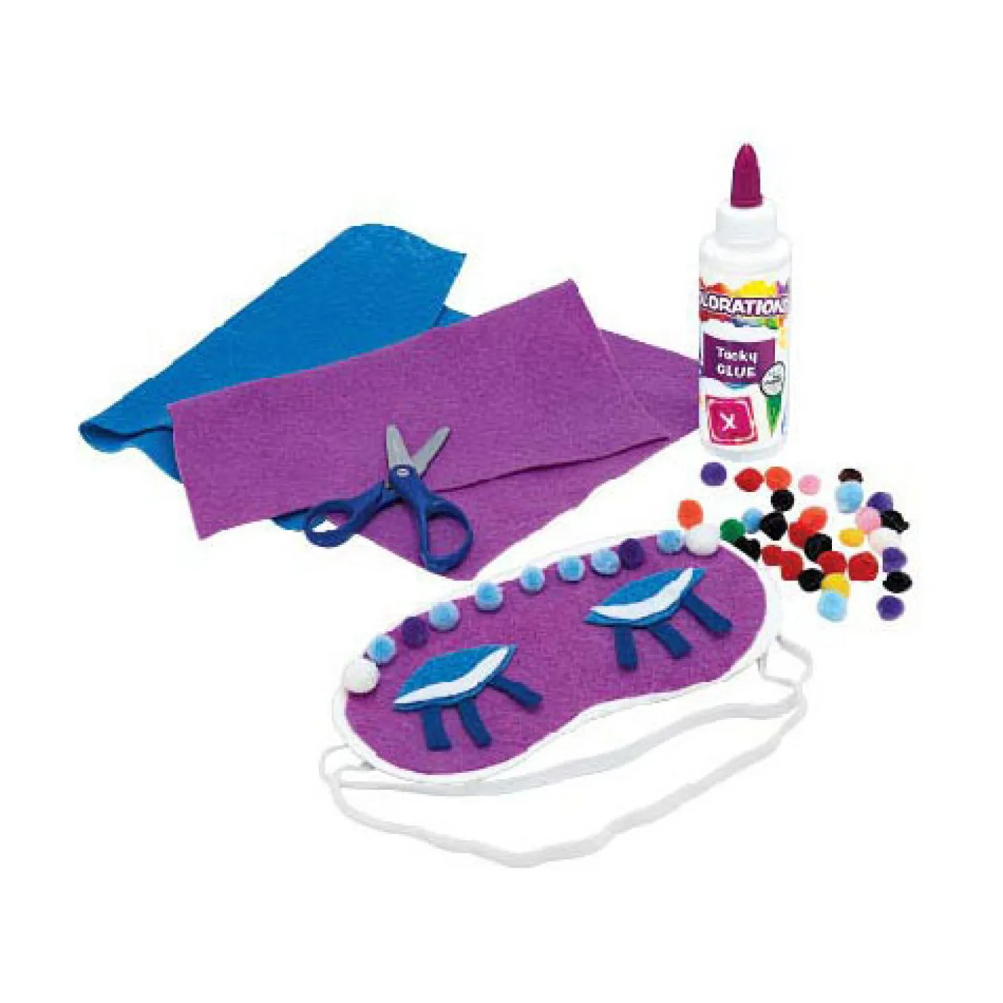 Colorations - Versier je eigen Slaapmasker, Set van 12