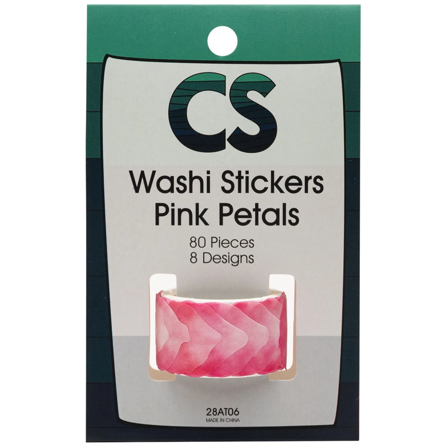 Colorations - Washi Stickers - Roze Bloemblaadjes, 80st.