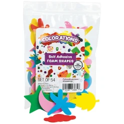 Colorations - Zelfklevende Foam Vormen, 54st.