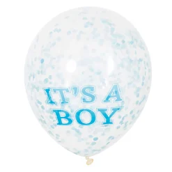 Confetti Ballonnen Jongen, 6st.