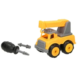 Constructiewagen met Schroefbare Wielen - Geel