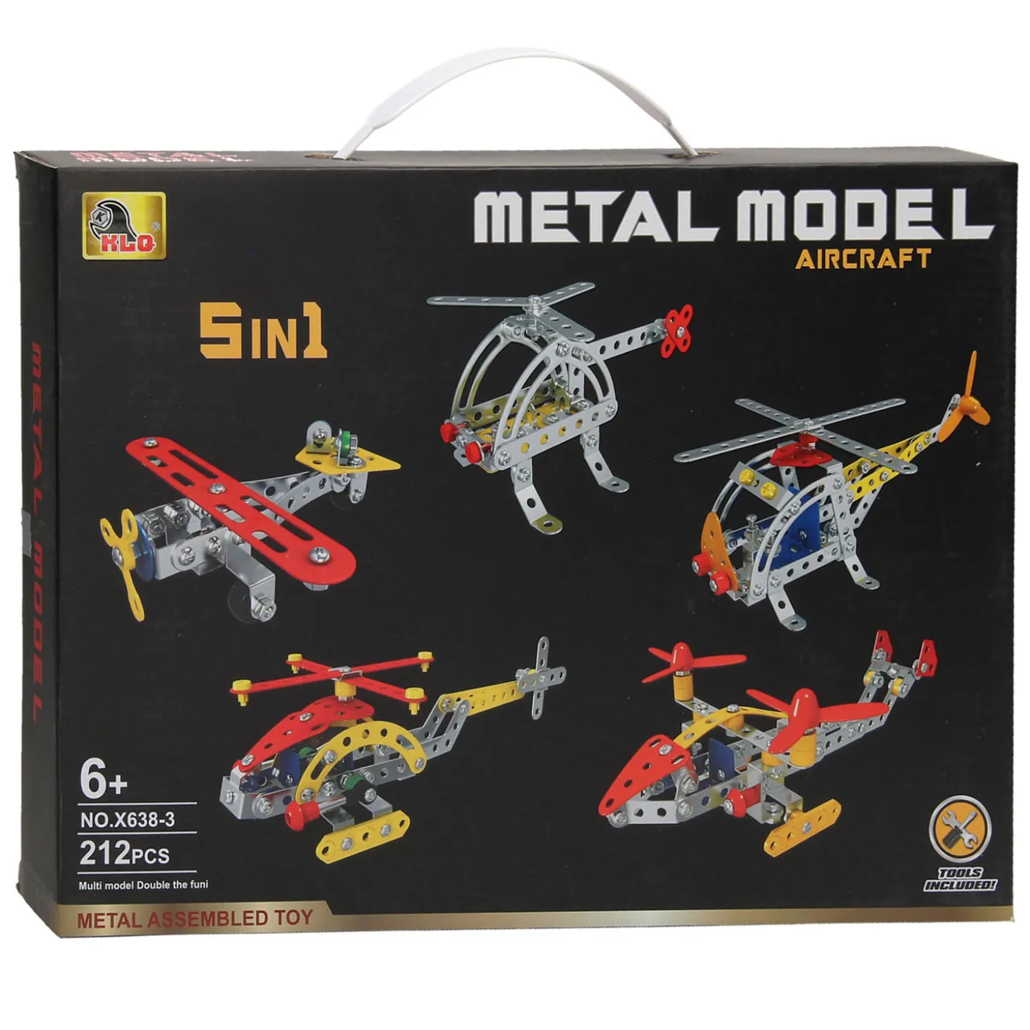 Constuctieset Vliegtuigen 5in1, 212dlg.