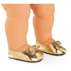 Corolle Gouden Ballet Platte Schoenen voor Babypop, 36cm