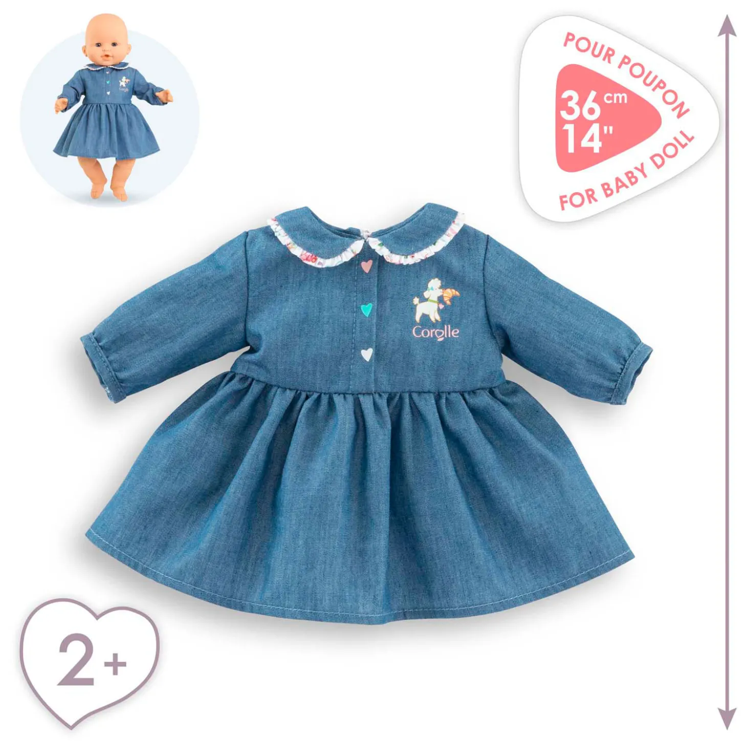 Corolle Jurk voor Babypop, 36cm