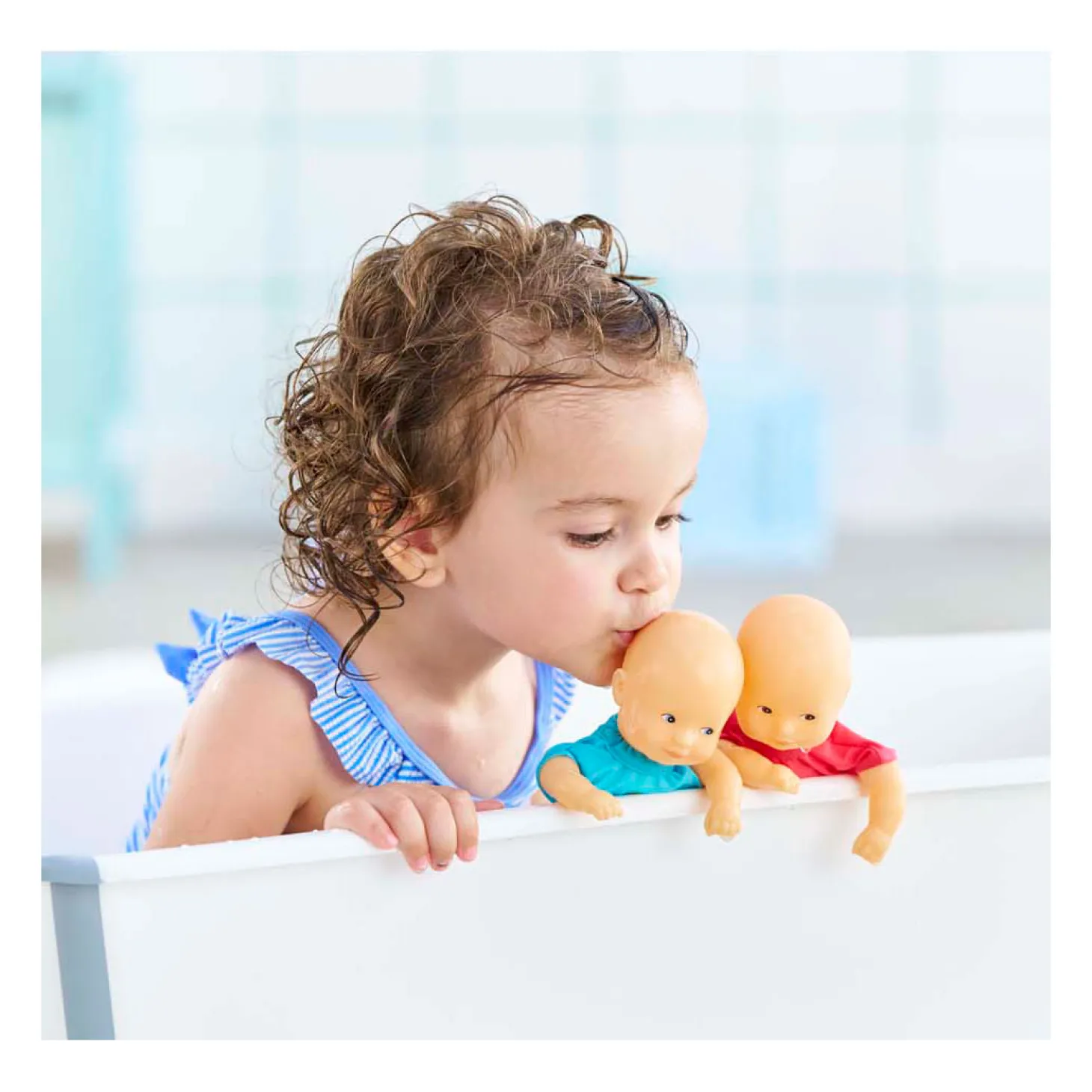 Corolle Mini Bad Babypop - Blauw, 20cm