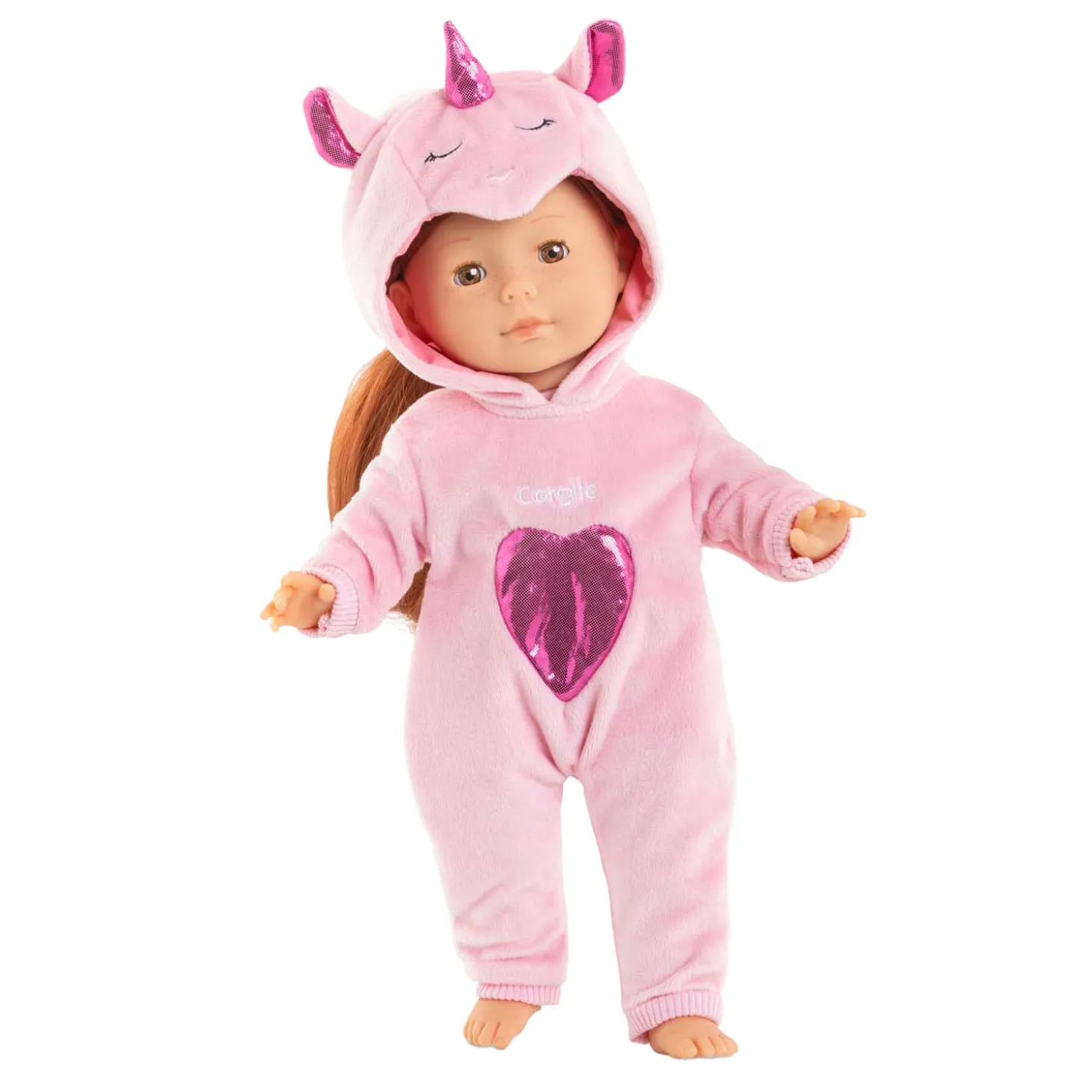 Corolle Roze Eenhoorn Pyjama voor Poppen van 36cm, 2dlg.
