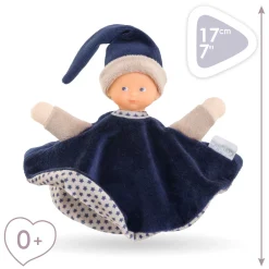 Corolle Tidoudou - Marineblauw Knuffeldoek, 17cm