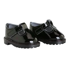Corolle Zwarte Gelakte Babyschoentjes voor Poppen, 36cm