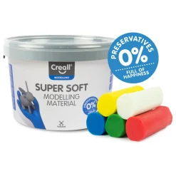 Creall Supersoft Klei - 5 kleuren Klei - 1750gr.