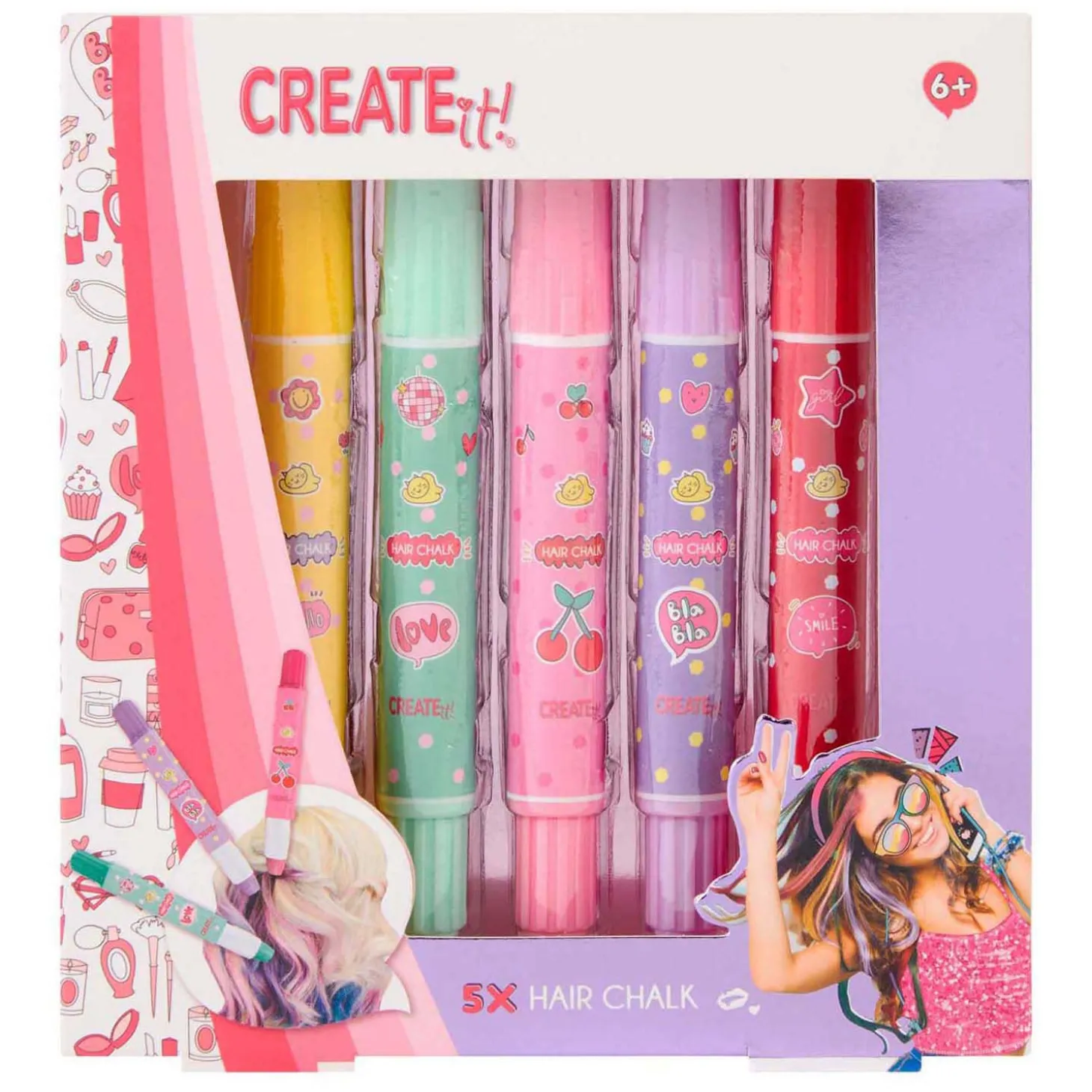 Create It! Haarkrijt Pennen - 5st