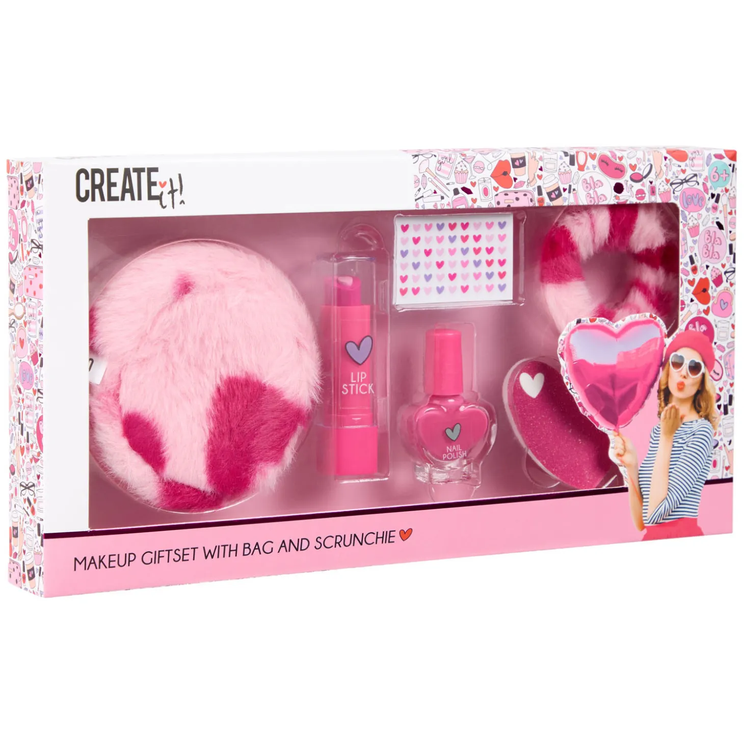 Create It! Hart Make-up Set Hartjes