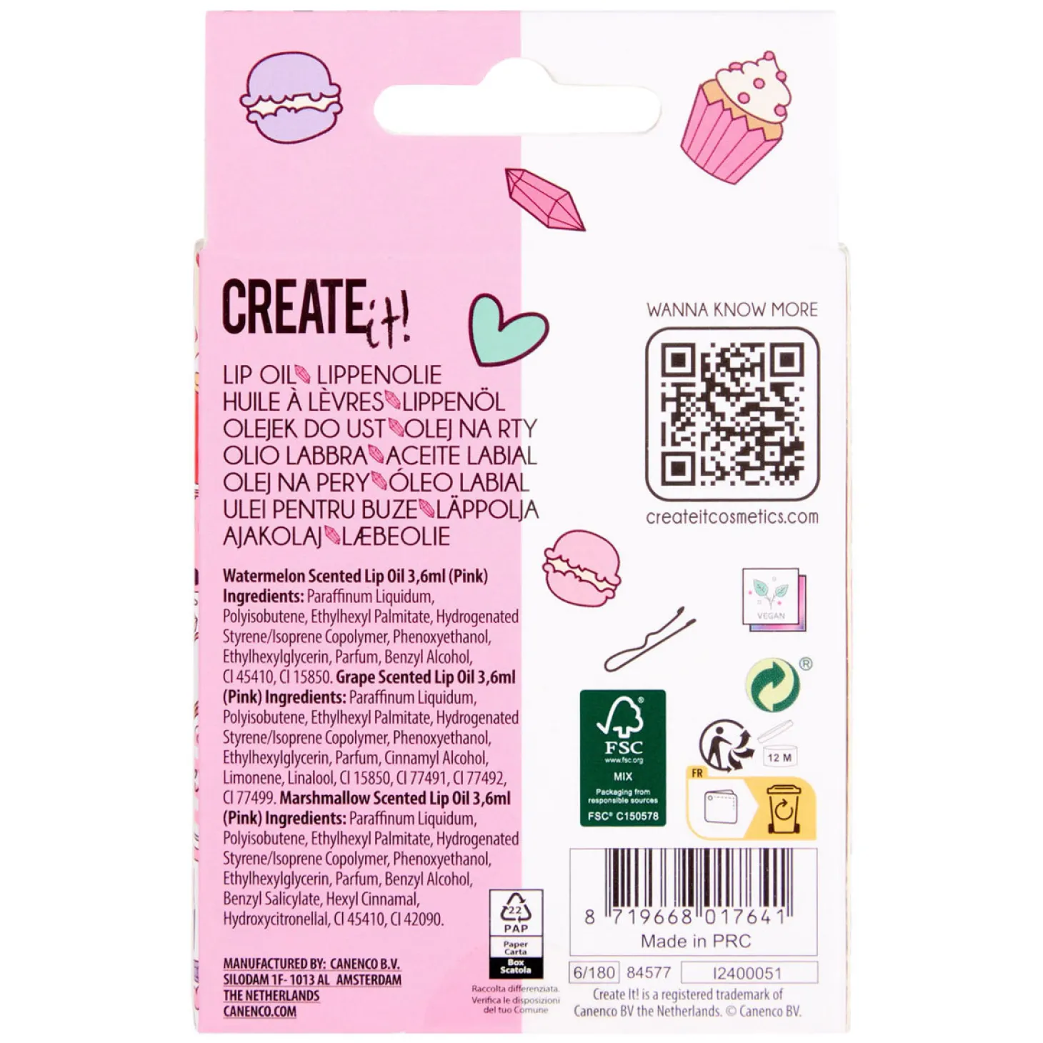 Create It! Lippenolie, 3st.