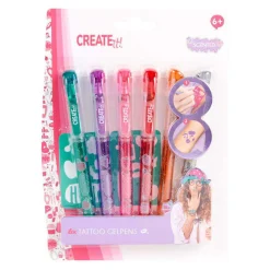 Create it! Tattoo Gelpennen, 6st.