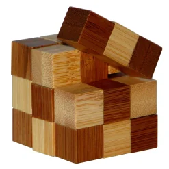 3D Bamboo Breinpuzzel Snake Cubes **