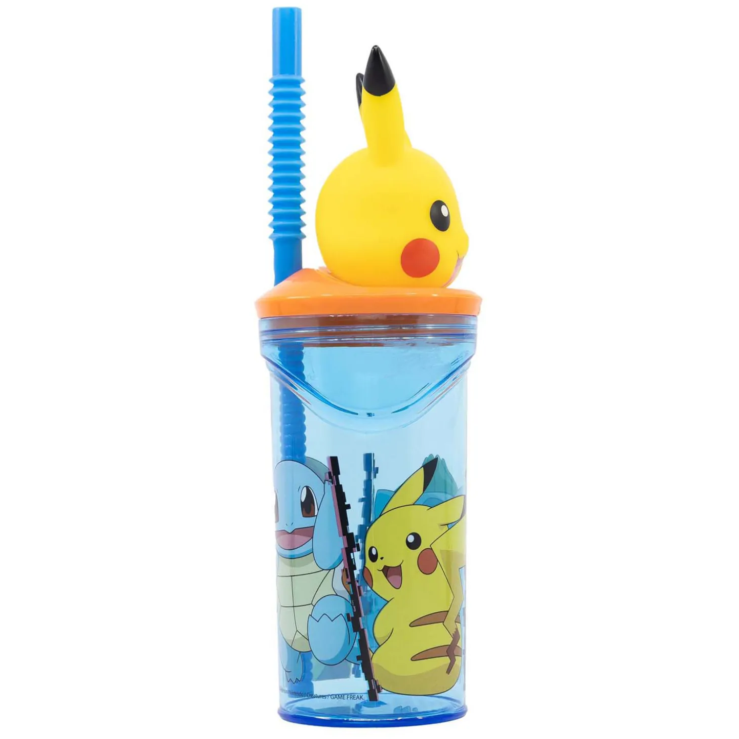 3D Drinkfles met Rietje Pokémon, 360ml