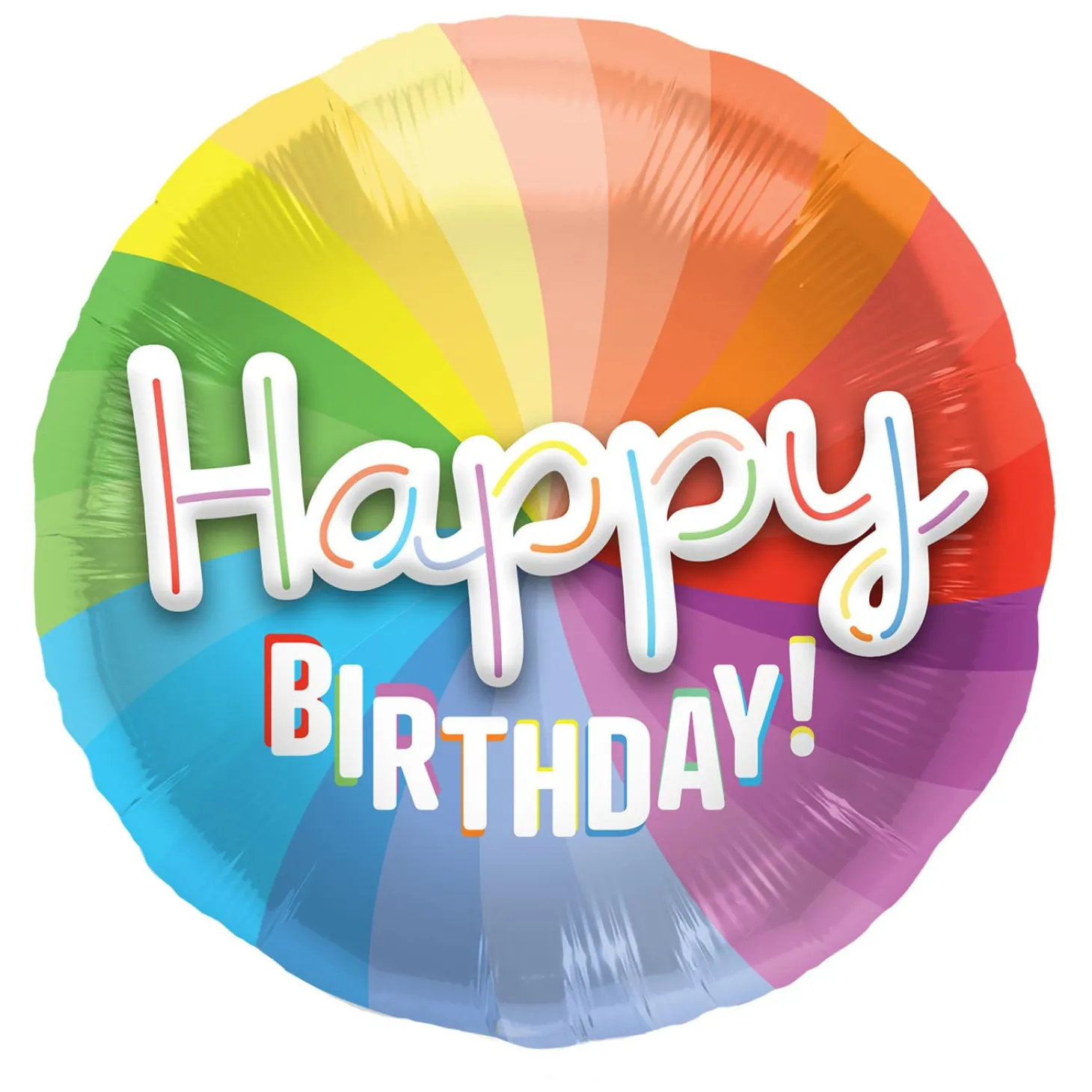 3D Folieballon 'Happy Birthday', 56cm