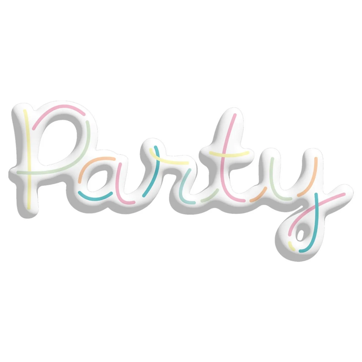 3D Folieballon 'Party' 56cm