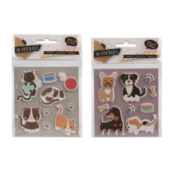 3D Stickervel Huisdieren