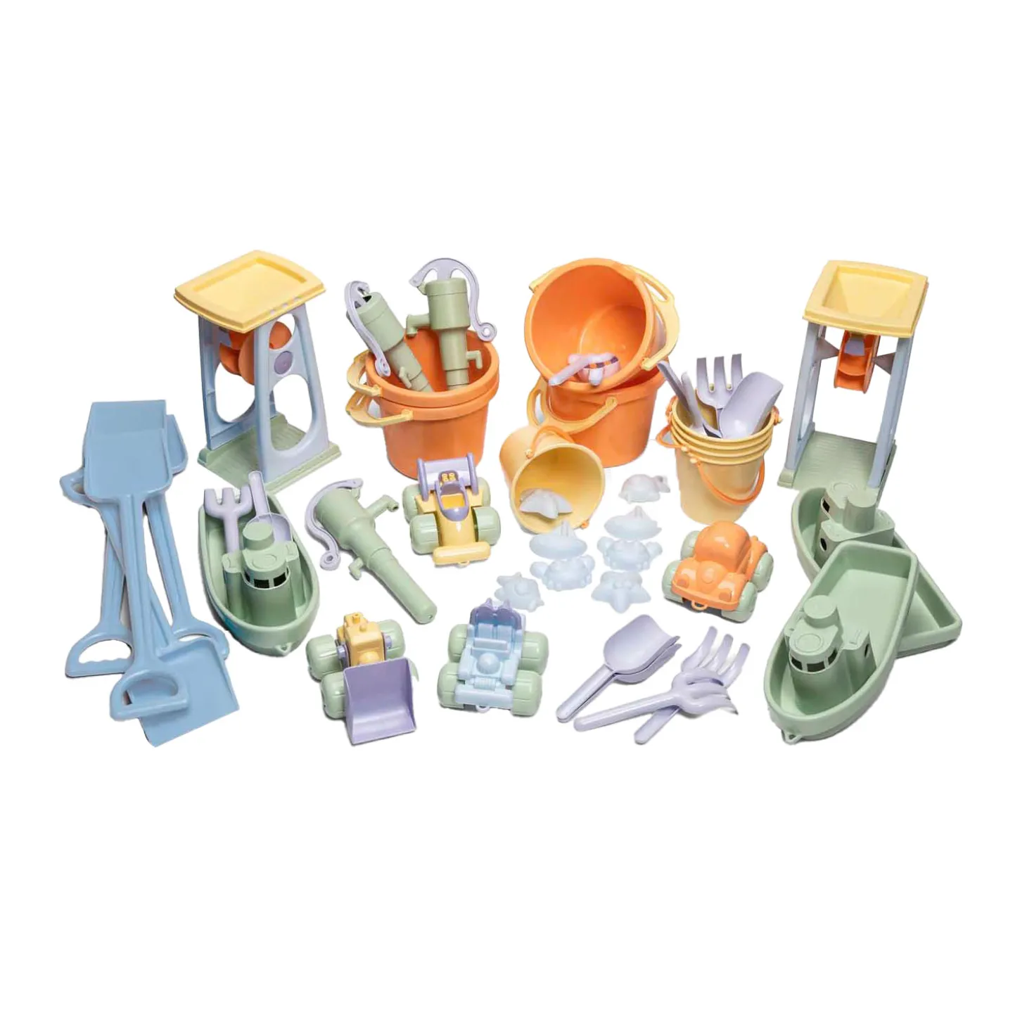 Dantoy Pastel Zandspeelset, 45dlg.