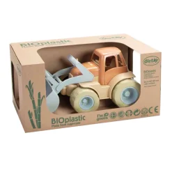 Dantoy Tractor met Voorlader Blauw/Oranje, 30cm