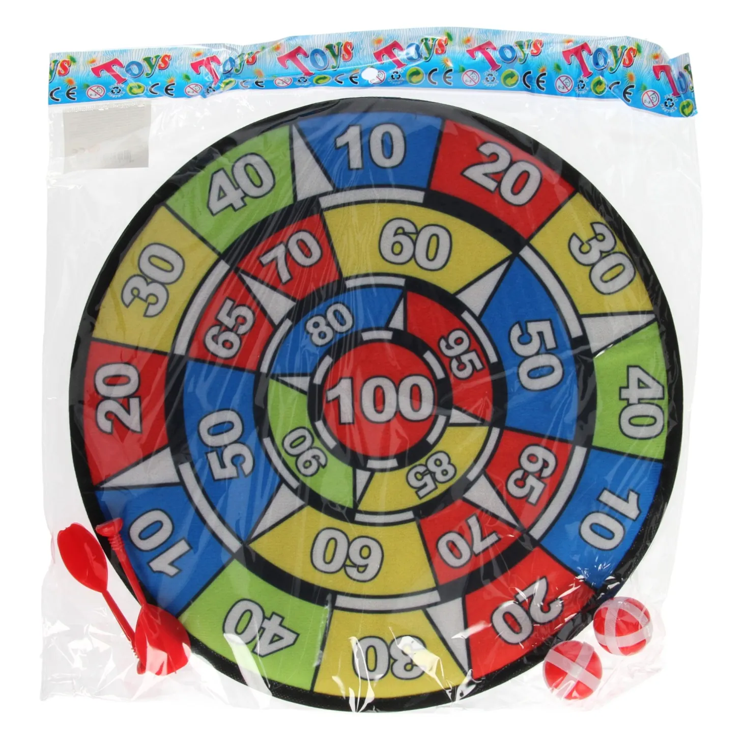 Dartspel Klittenband, 36cm