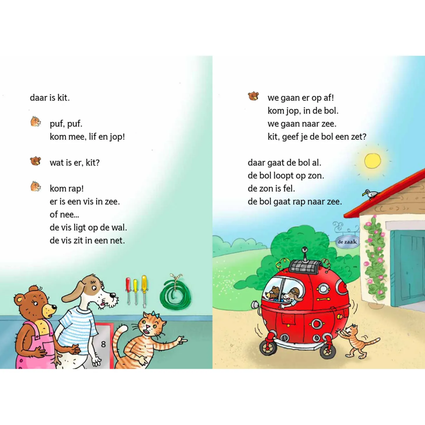 De bol van lif, een vis aan wal - AVI Start