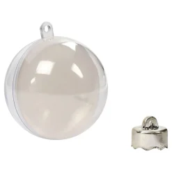 Deco Ballen Transparant 6cm, 8st.