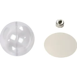 Decoratie Kerstballen Tweedelig, 5st.