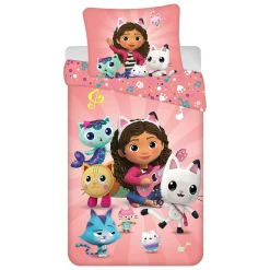 Dekbedovertrek Gabby's Poppenhuis, 140x200cm