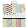 Design Papierblok Mint Groen/Paars, 50 Vellen