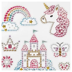 Diamant Stickers  Eenhoorn, 1 Vel