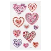 Diamant Stickers Harten, 1 Vel