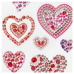 Diamant Stickers Harten, 1 Vel