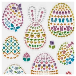 Diamant Stickers Paaseieren, 1 Vel