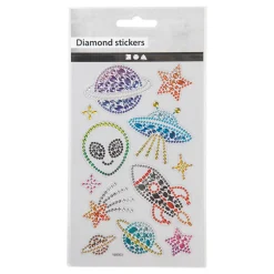 Diamant Stickers Ruimte, 1 Vel