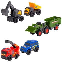 Dickie Micro City Team Voertuigen, 6dlg.