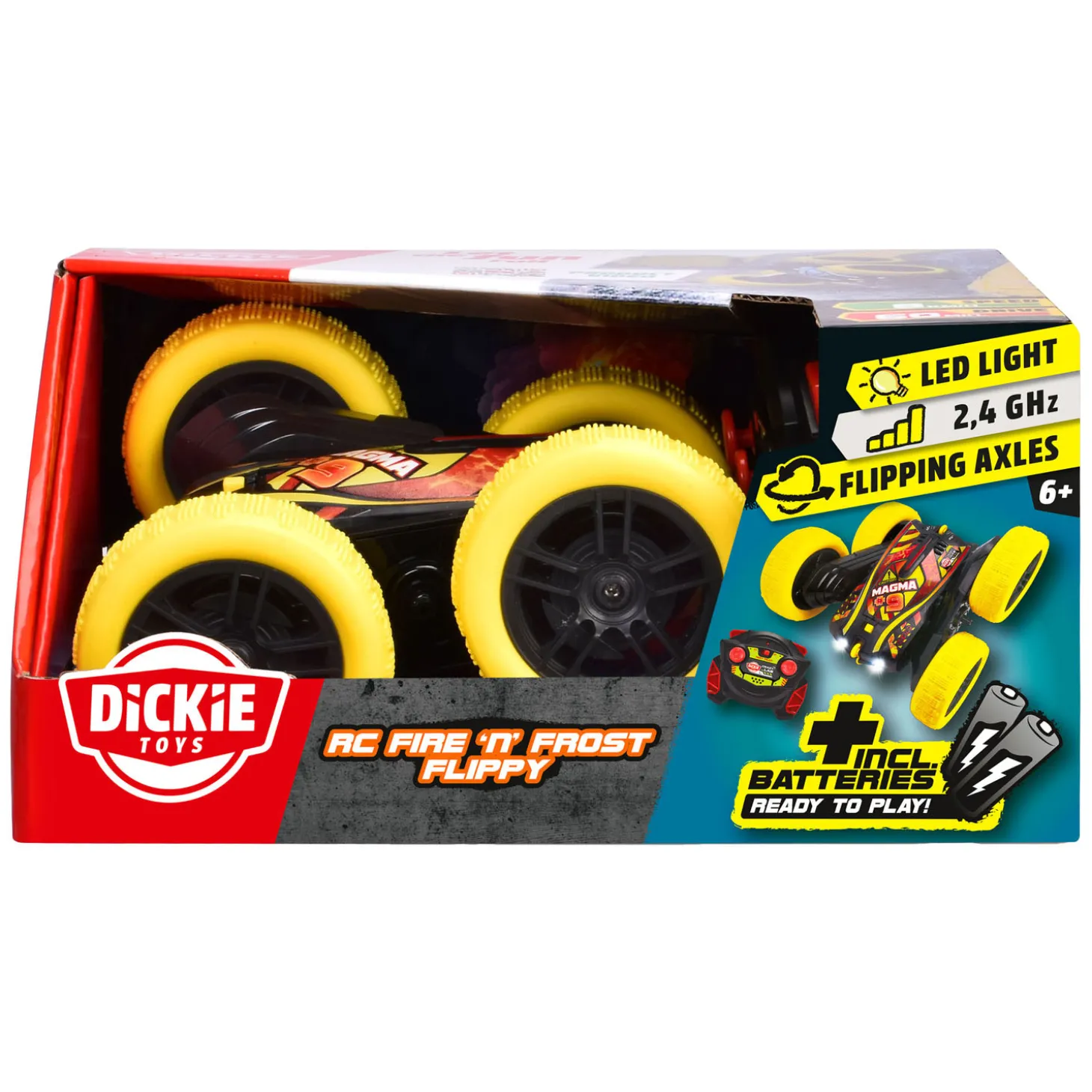 Dickie RC Bestuurbare Auto Fire 'n Frost Flippy RTR