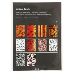 Diermotieven Karton A4, 10 Vellen